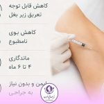 درمان تعرق زیاد با تزریق بوتاکس زیر بغل