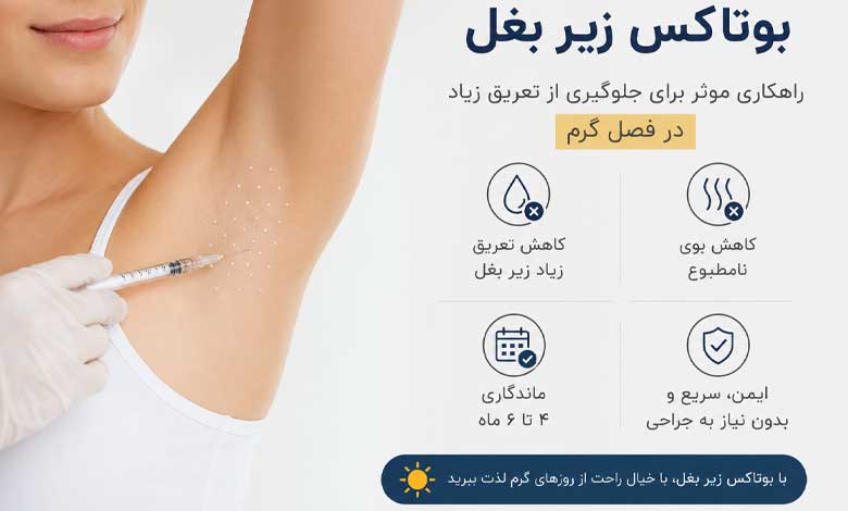 تزریق بوتاکس زیر بغل چیست